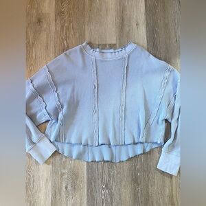 Free People Thermal Knit Oversize Top